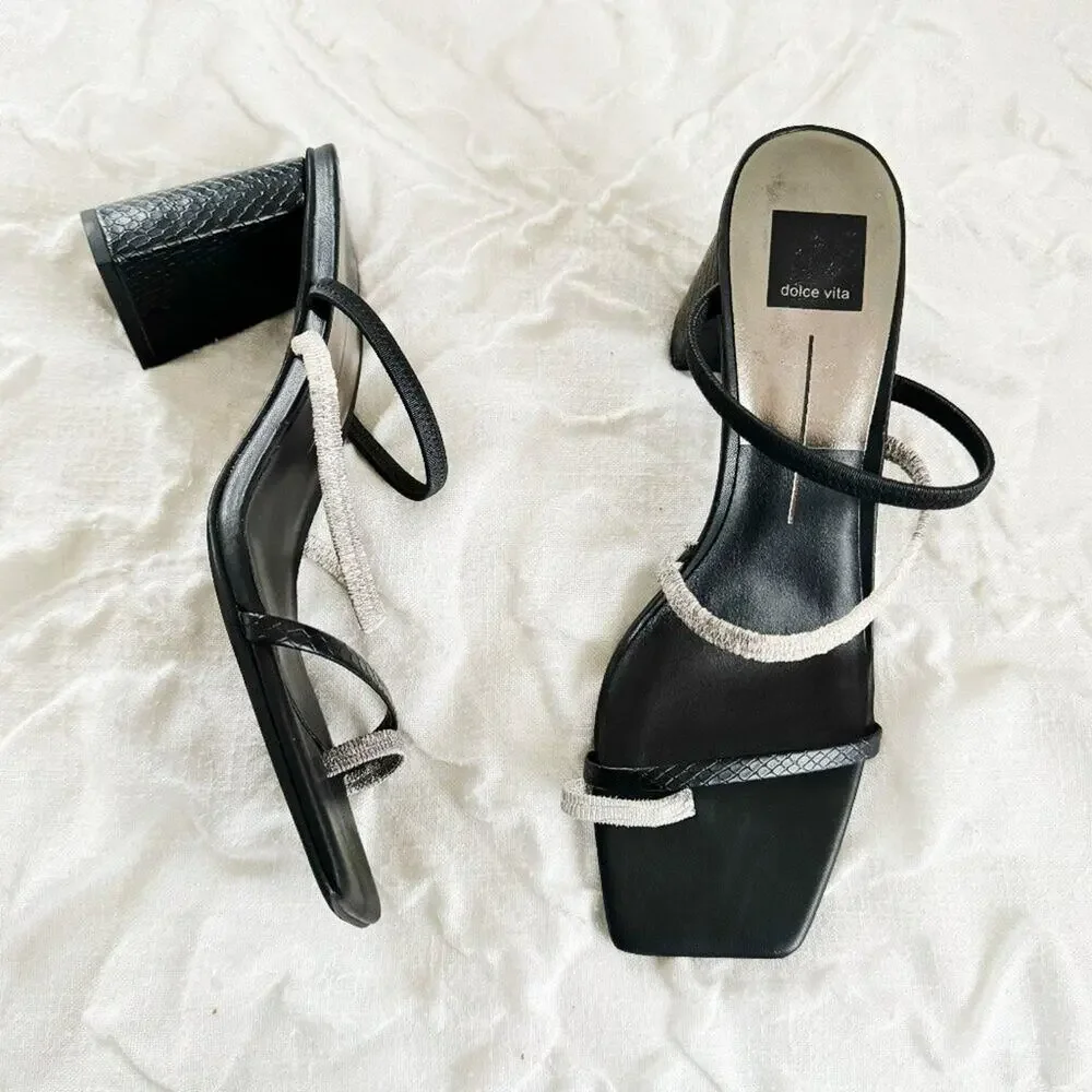 Dolce Vita Prisma Square Toe Strappy Sandals Size 10 New